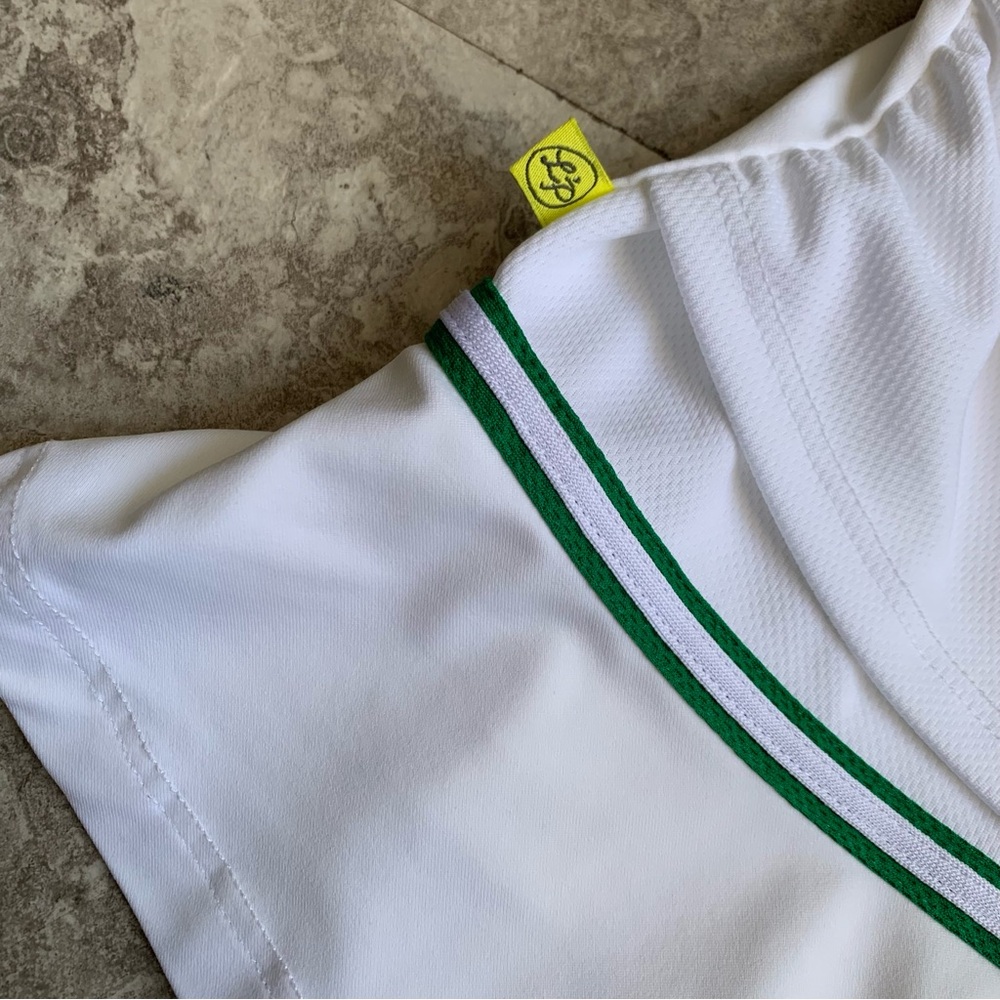 LOeuf Poche Tennis Skirt with Green Stripe Size Large - Picture 3 of 8